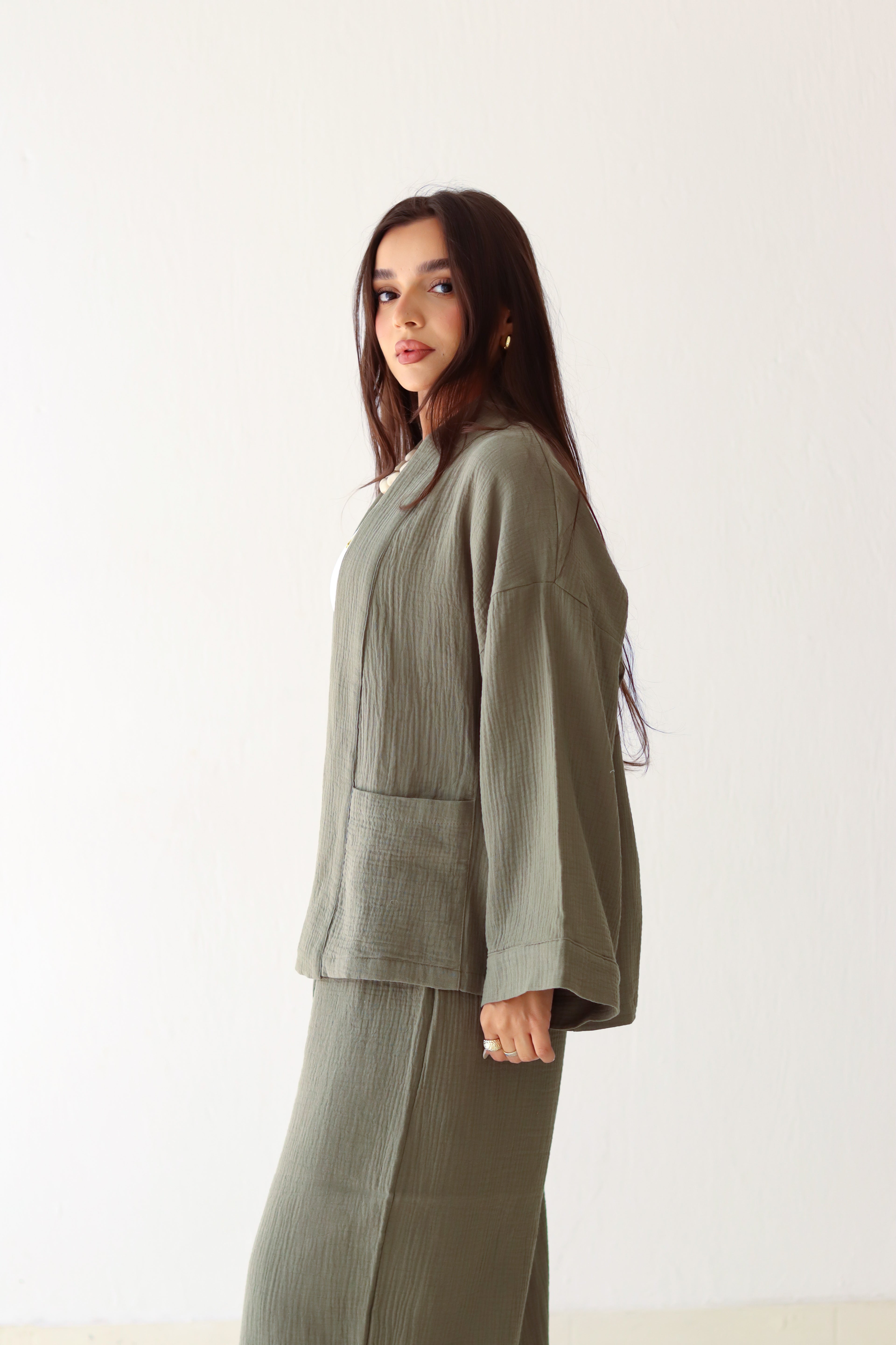 The Kynd Cardigan in Olive