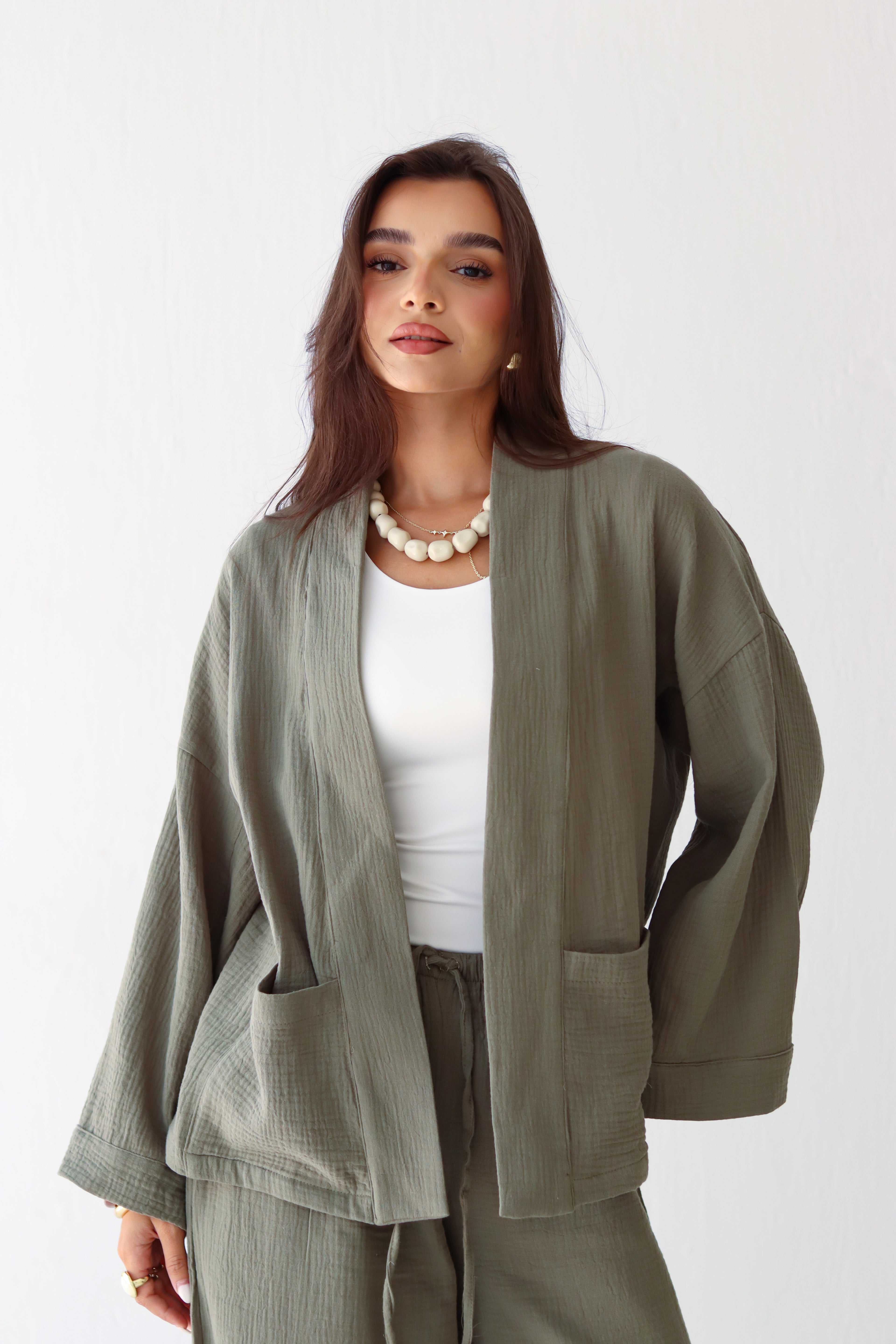 The Kynd Cardigan in Olive