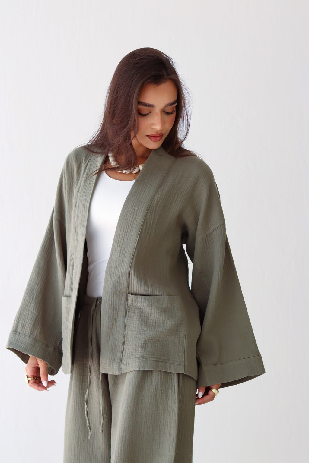 The Kynd Cardigan in Olive