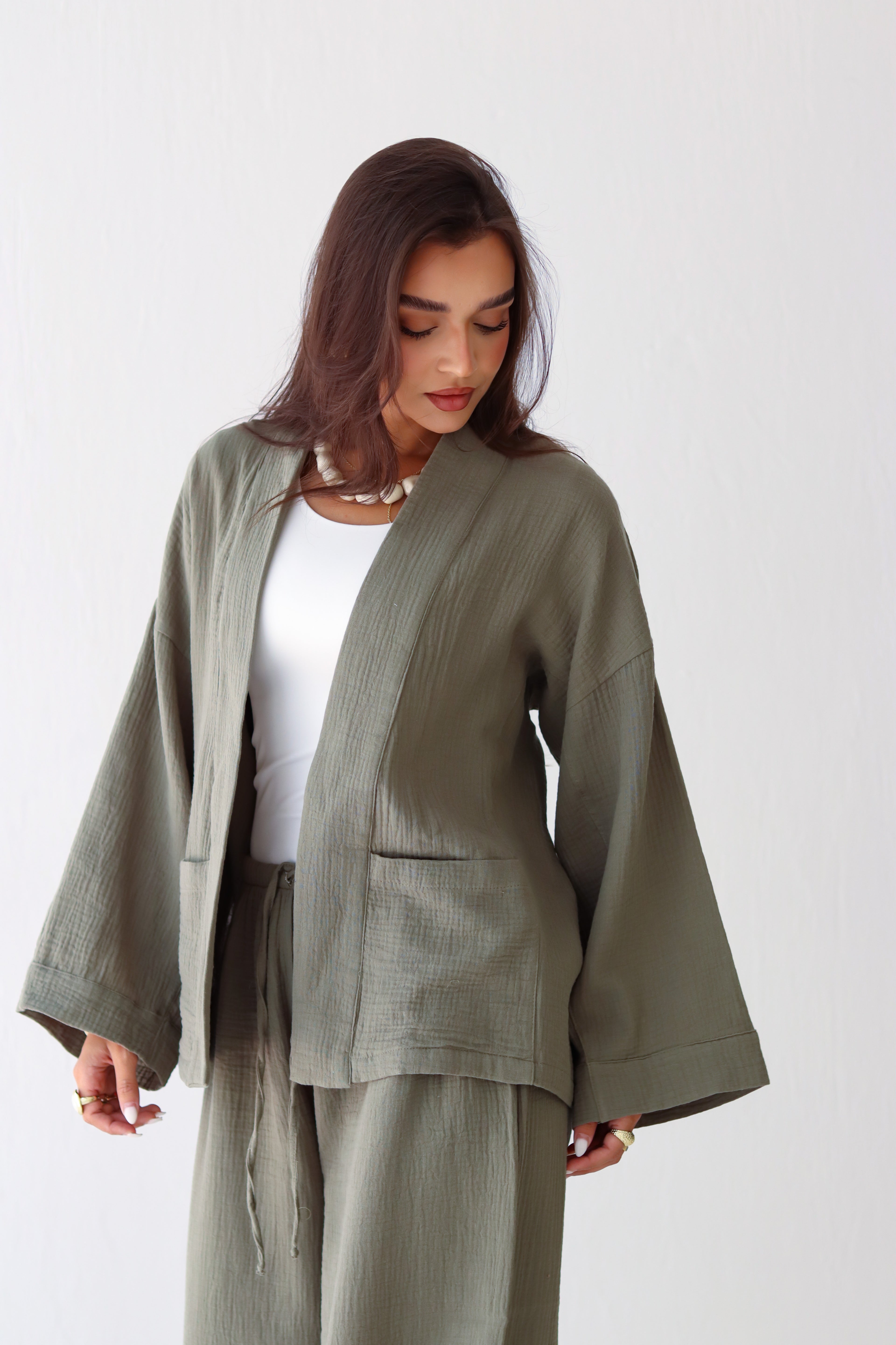 The Kynd Cardigan in Olive
