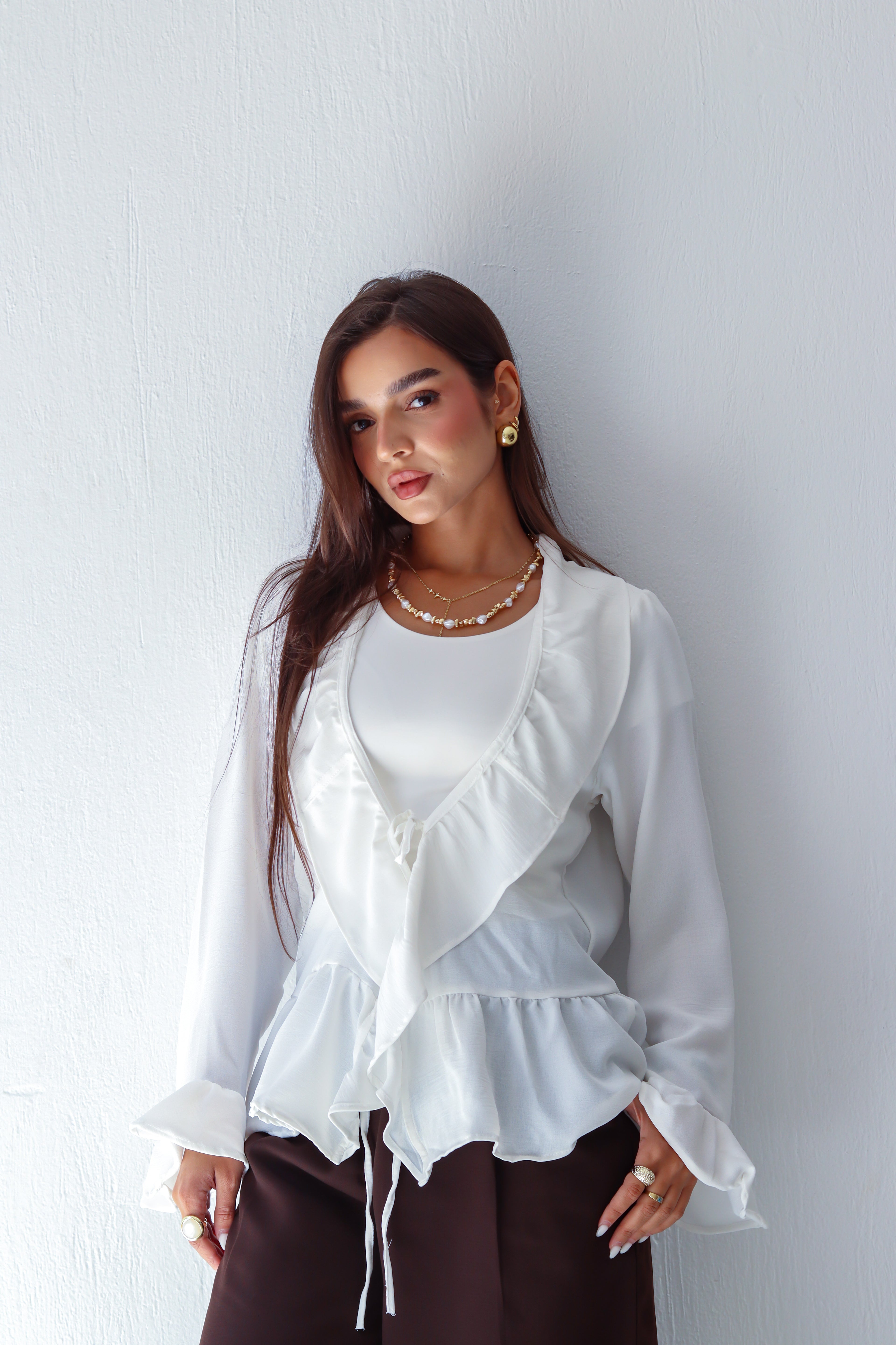 The Rue Top in White