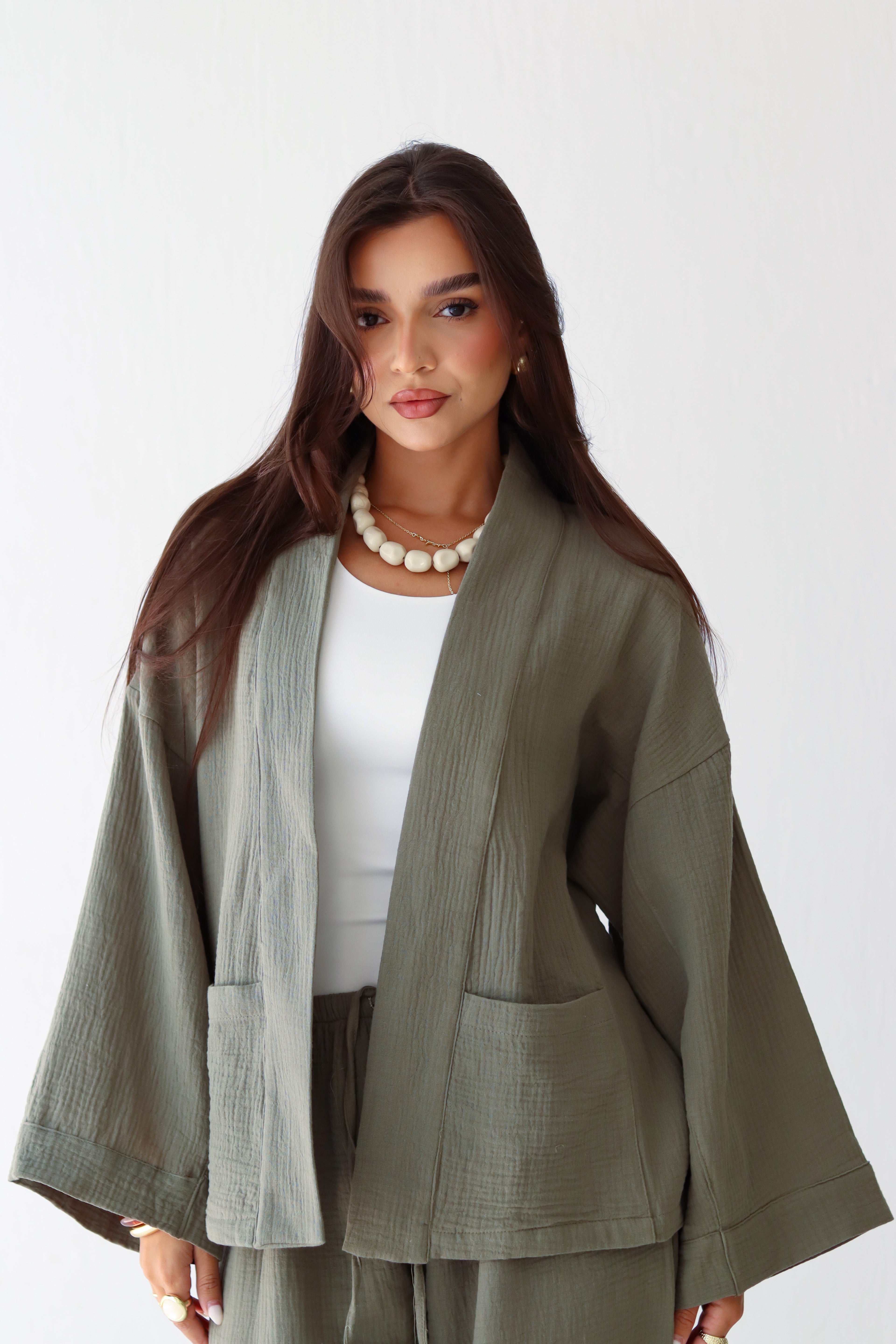 The Kynd Cardigan in Olive