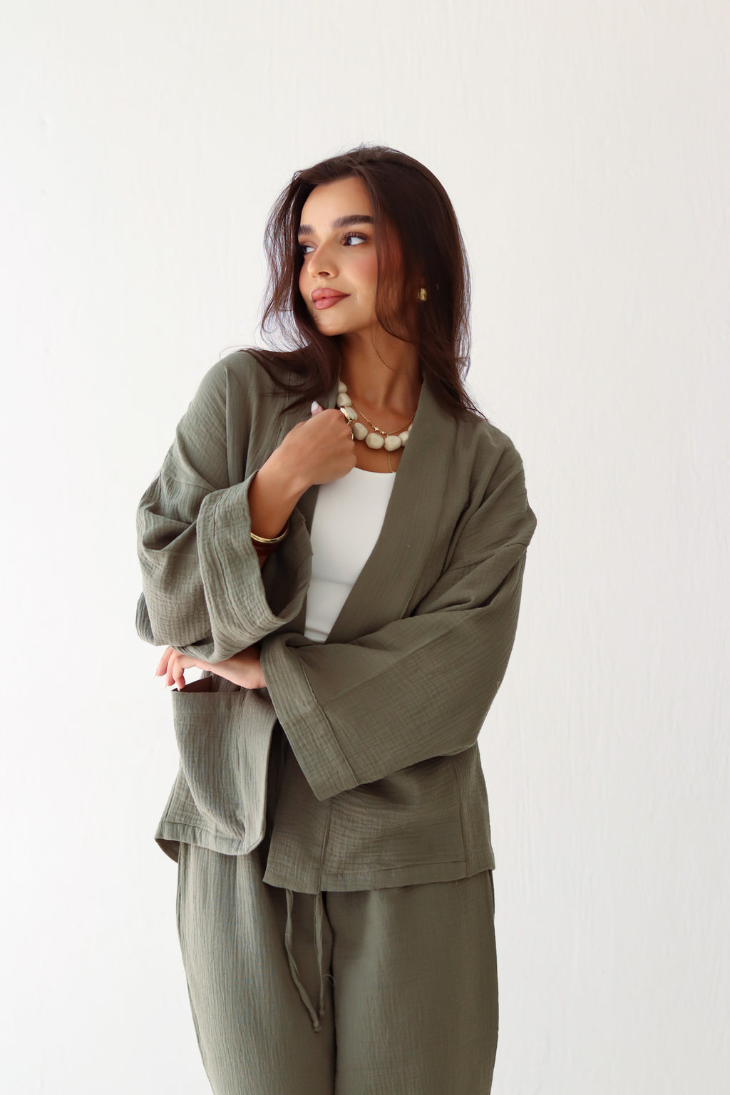 The Kynd Cardigan in Olive