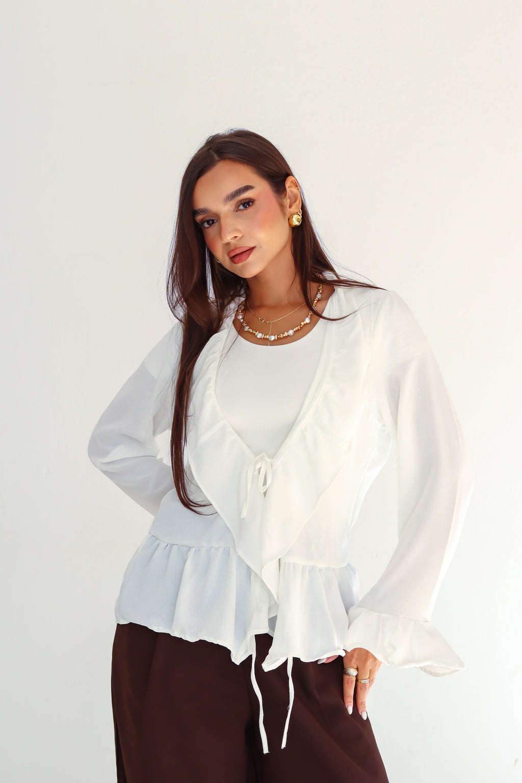The Rue Top in White