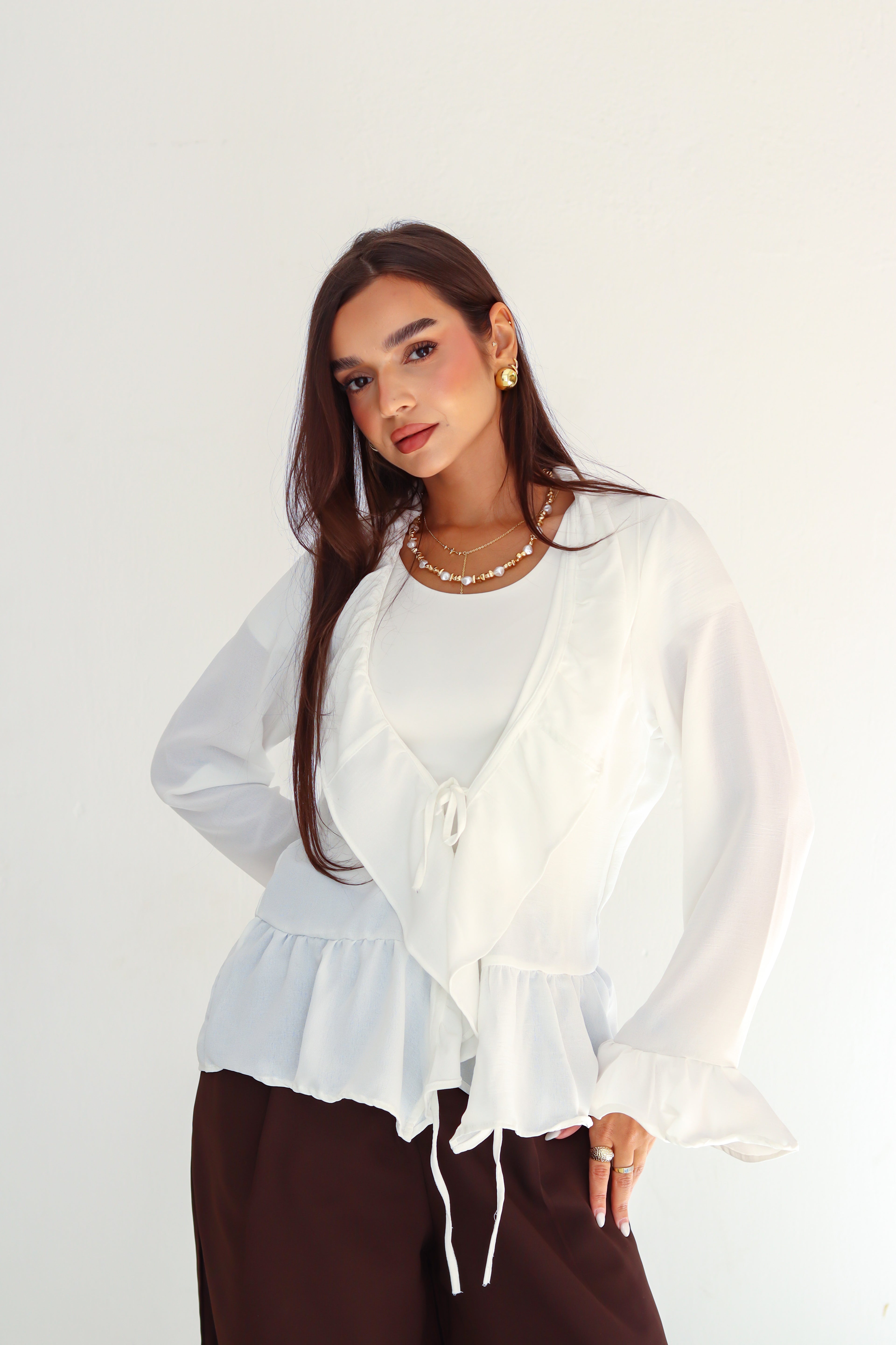 The Rue Top in White