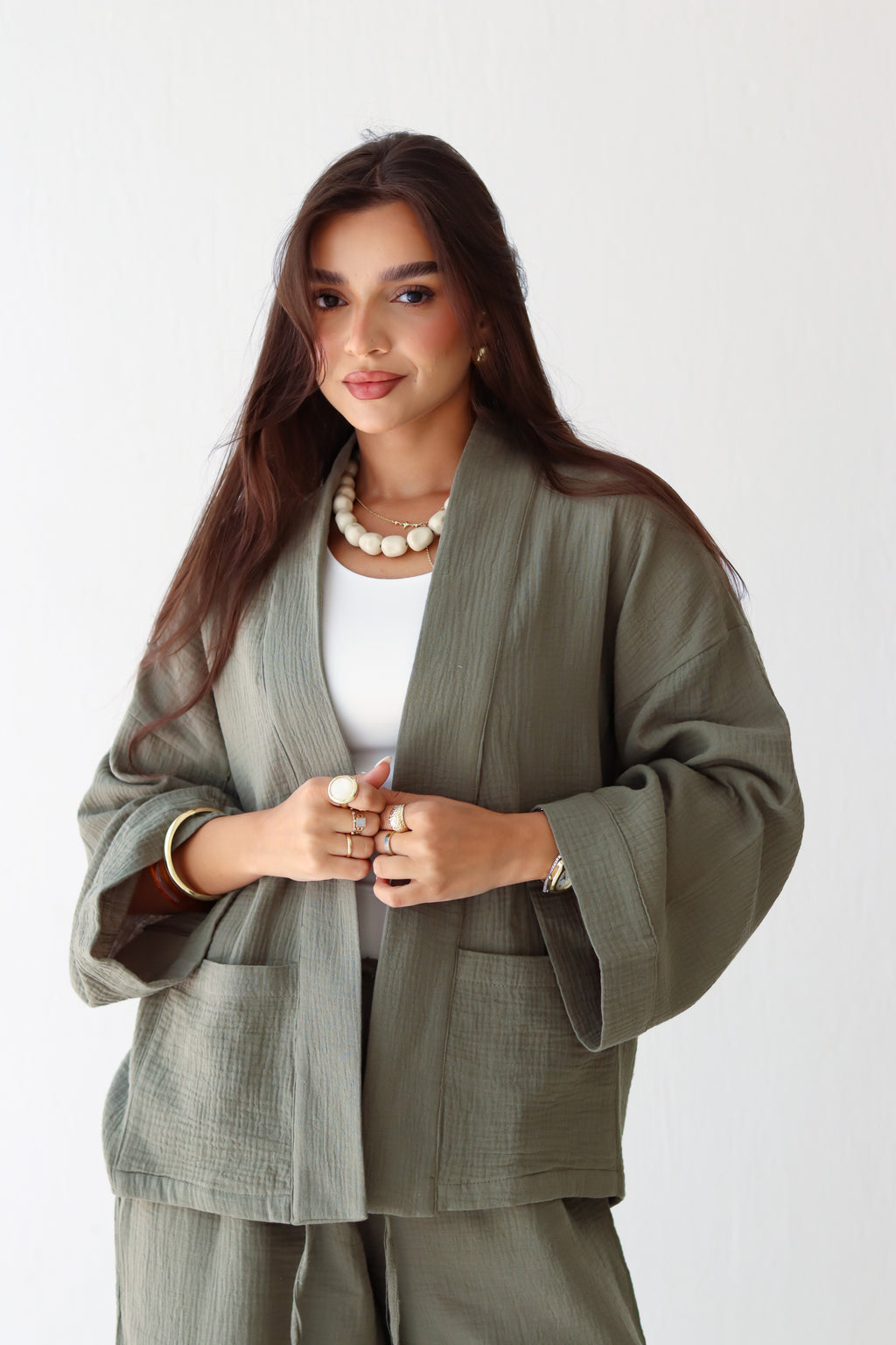 The Kynd Cardigan in Olive