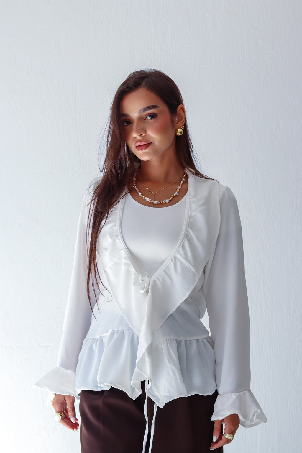 The Rue Top in White