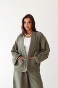 The Kynd Cardigan in Olive