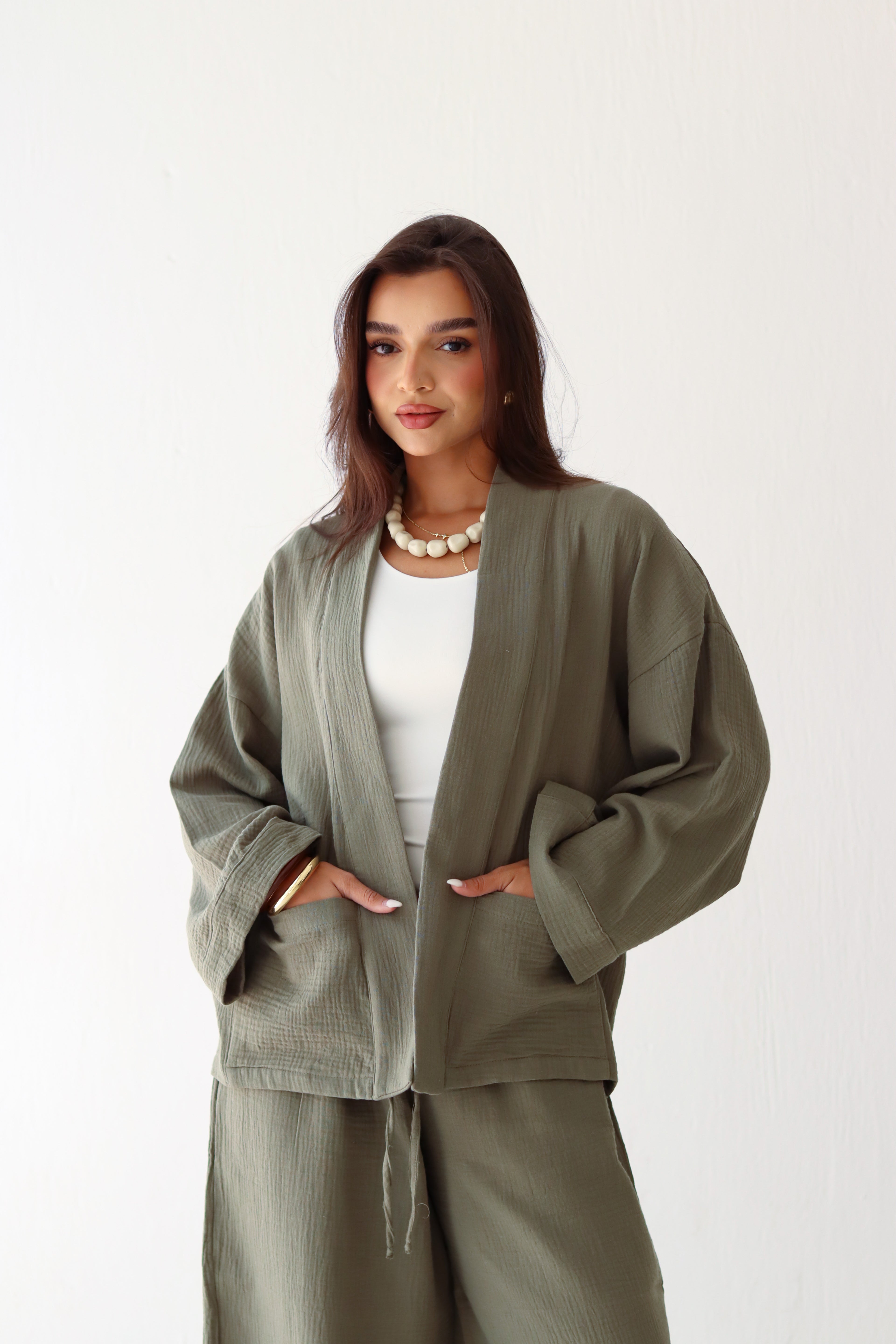 The Kynd Cardigan in Olive