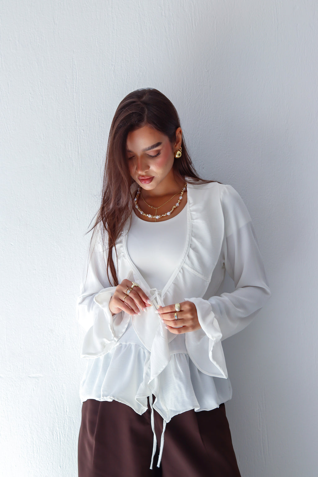 The Rue Top in White